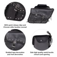 thumbnail image 3 of Dream Apparel Motorcycle Saddle Bags PU Leather Motorcycle Luggage Bag For Softails Sportsters and Choppers Waterproof Luggage Bags For Motorcycle, 3 of 6