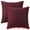 Claret, variant on Unique Bargains Solid Indoor Outdoor Linen Decorative Throw Pillow Cover (2 Count) Black 16" x 16"