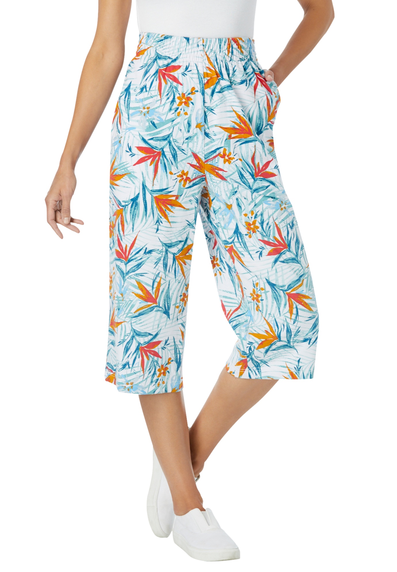 Jersey Knit Capri Pant Pant 