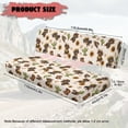 thumbnail image 7 of FKELYI Sunflower Cactus Plant Dachshund Dog Print Mule Bench Seat Cover 2 Pcs Set UTV Seat Cover Compatible with Kawasaki Mule 600/610 Anti-Scratch Seats Protector Decor, 7 of 7