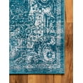 thumbnail image 3 of Unique Loom Medallion Aarhus Rug Blue/Gray 6' x 9' Medallion Transitional Perfect For Living Room Bed Room Dining Room Office, 3 of 3