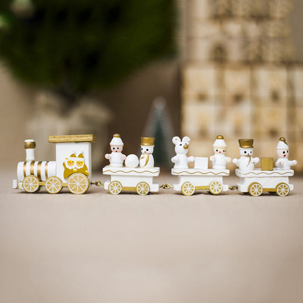 Details about   Christmas Decoration Wooden Train Children Holiday Gift Decoration Window O0E2