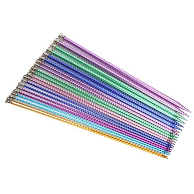 Juego De Agujas De Tejer, Agujas De Tejer De Punta única, Ultraligeras, Varios Tamaños Para Todo Tipo De Tejido Cergrey Large Knitting Needles
