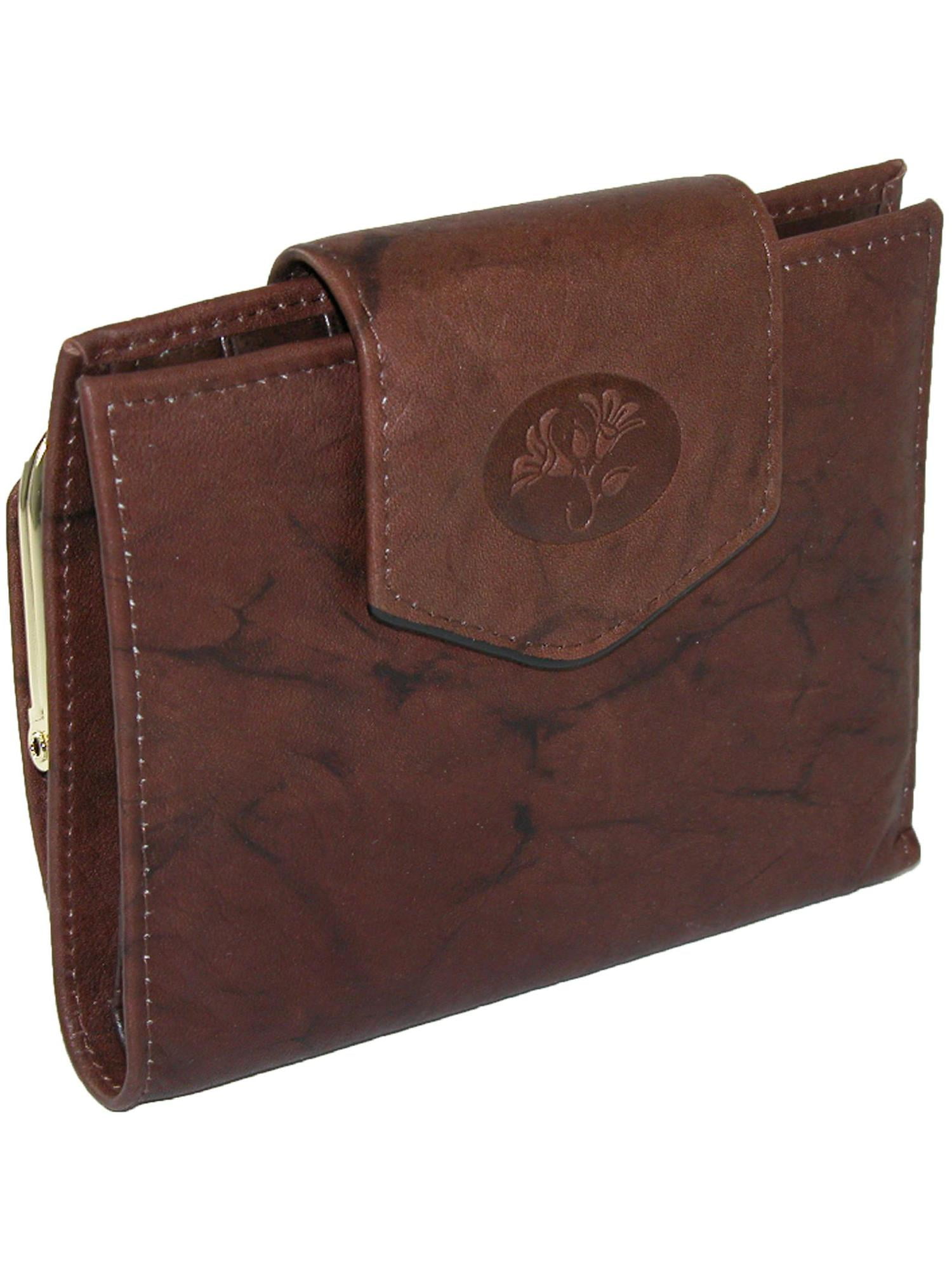 Buxton Size one size Women's Leather Attache Clutch Cardex Wallet and