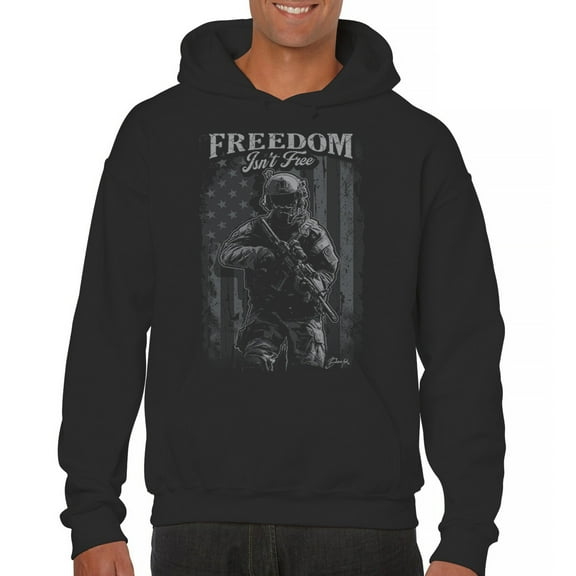 Freedom Isn't Free Sweatshirt American Hero Patriotic Soldier DD 214 POW MIA Military Warrior Veterans Day Hoodie