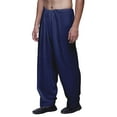thumbnail image 2 of Atasi Solid Ready Made Adjustable Drawstring Pajama For Mens Ethnic Bottom Pant, 2 of 6