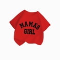 thumbnail image 3 of Sgkm Girls Graphic Shirts Crewneck Kids Mamas Girl Shirt Short Sleeve Basic Top Casual Fit Summer Red 5-6 Years, 3 of 3