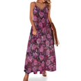 thumbnail image 2 of Pom Poms Robe Sans Manches Robe Longue d'Été pour Femmes Robe d'Été pour Femmes 2024 Robes Longues pour Femmes Robes de Soirée, 2 of 5