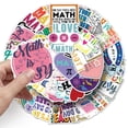 50pcs Math Theme Vinyl Stickers - Waterproof Multi-Color, Patterned ...