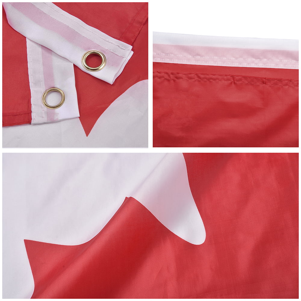 Details about   4x6 Embroidered Sewn Canada Canadian Country 300D 4'x6' Nylon Flag 3 clips