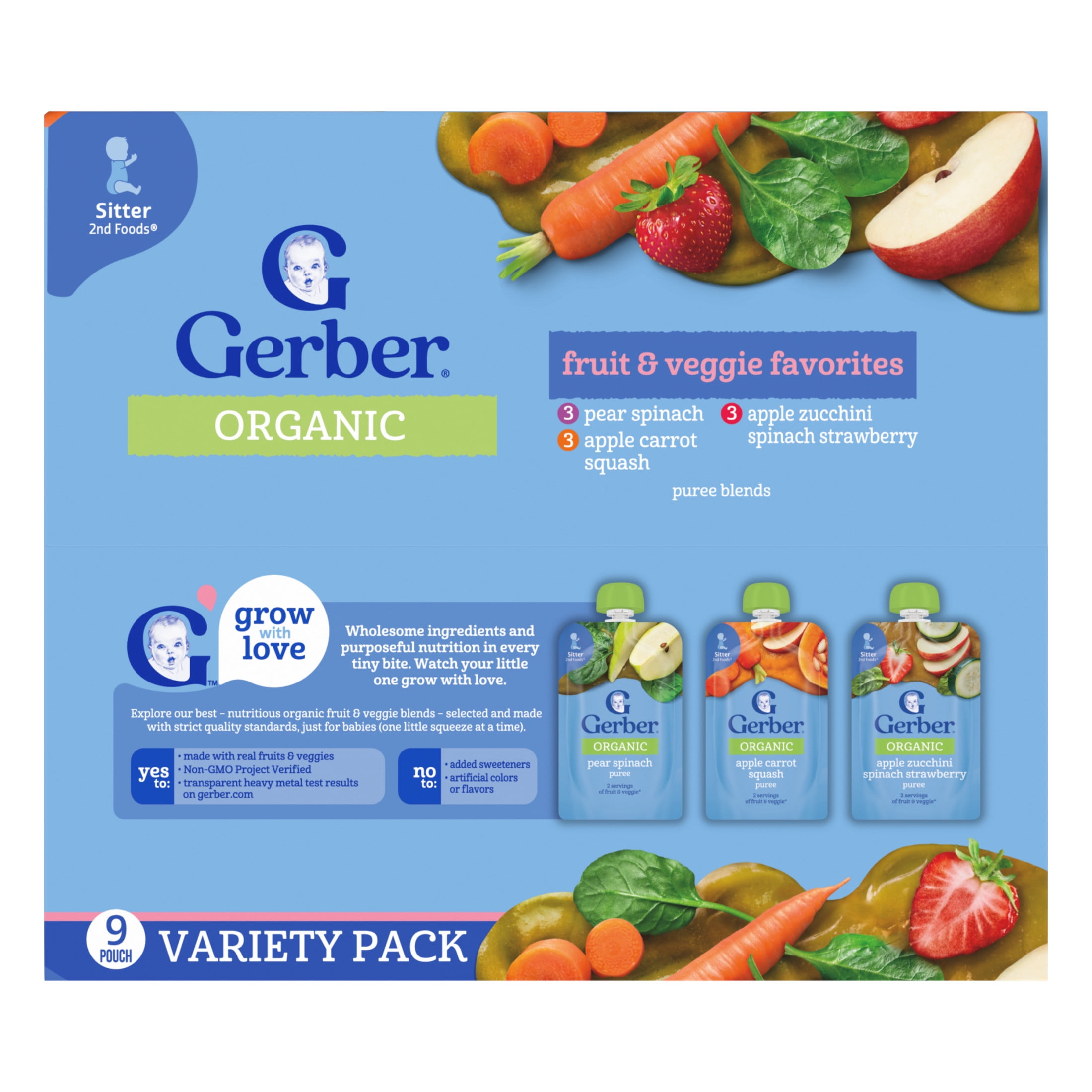Gerber Squash Gerber Baby Food Veggies Gerber Organic Baby Food Variety  Pack, Fruit Kenya Ubuy, image size:2200x2200