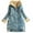 Winter Warm01 Sky Blue, variant on ylioge Quilted Jackets for Women, Women's Splicing Pockets Solid Color Long Sleeve Hooded Casual Coat Cotton Jacket Winter