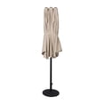 thumbnail image 6 of Emma + Oliver 15 FT Weather and Water-Resistant Triple Head Patio Umbrella with Crank Handle and Easy Lift in Tan, 6 of 9