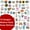 A01- Medium size -75 designs, variant on 75 Designs Nurse Stickers for Water Bottles and Laptop, Nursing Stickers for Nurse Students, Nurses, and Healthcare Workers, Waterproof, Reusable, No Residue Vinyl Decal Nurse Gift