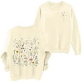 thumbnail image 2 of Wildflower Graphic Sweatshirt for Women 2026 Trendy Casual Floral Printed Crewneck Sweatshirts Womens Pullover Top, 2 of 3