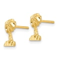 thumbnail image 2 of Primal Gold 14K Yellow Gold Diamond Cut Palm Tree Earrings, 2 of 5