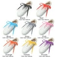 thumbnail image 3 of 120/140/160CM Unisex Drawstring Cross Braiding Strap Fashion Rainbow Shoe Laces Gradient ShoeLaces Sneakers Laces Bright Strings PINK 120CM, 3 of 8