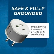OREI Thailand Travel Plug Adapter - 2 USA Inputs - 3 Pack - Type O