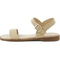 thumbnail image 3 of VENECORE Calie 2 Strap Sandals for Women - Comfortable Summer Flat Sandals, Natural, US 9M, 3 of 3