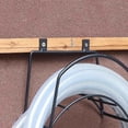 thumbnail image 5 of Wall Mounted Garden Hose Holder, Heavy Duty Rustproof Metal Hose Hanger Rack, Space Saving Outdoor Water Hose Storage Organizer with Mounting Screws, 5 of 5