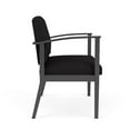 thumbnail image 2 of Amherst Steel Reception Waiting Bariatric Chair / Charcoal Steel / Black, 2 of 3