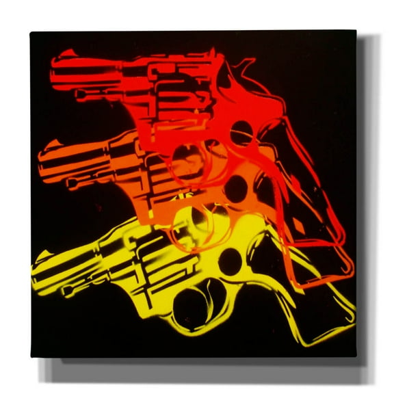 Epic Graffiti 'Pop Gun 1' by Abstract Graffiti Canvas Wall Art, 37" x 37"
