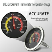 PatioGem Stainless Steel Cooking Barbecue BBQ Smoker Grill Thermometer Temperature Gauge 10-400℃