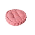 thumbnail image 2 of Honeeladyy Non Slip Chair Cushions for Dining Chairs, Solid Color Kitchen Chair Cushions 13.78"x13.78" Round Corduroy Chair Pads Comfortable Thickened and Soft Seat Cushion for Indoor Seat, Pink, 2 of 6