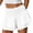 White, variant on Summer High Waist Women Active Sport Casual Shorts Ruffle Pants