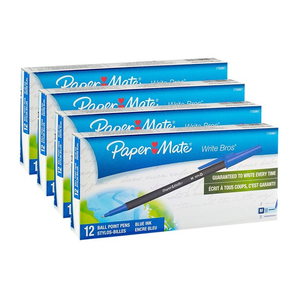 Paper mate write bros ballpoint pens medium point 1. 0mm black Paper mate write bros ballpoint pens medium point 1. 0mm black picture