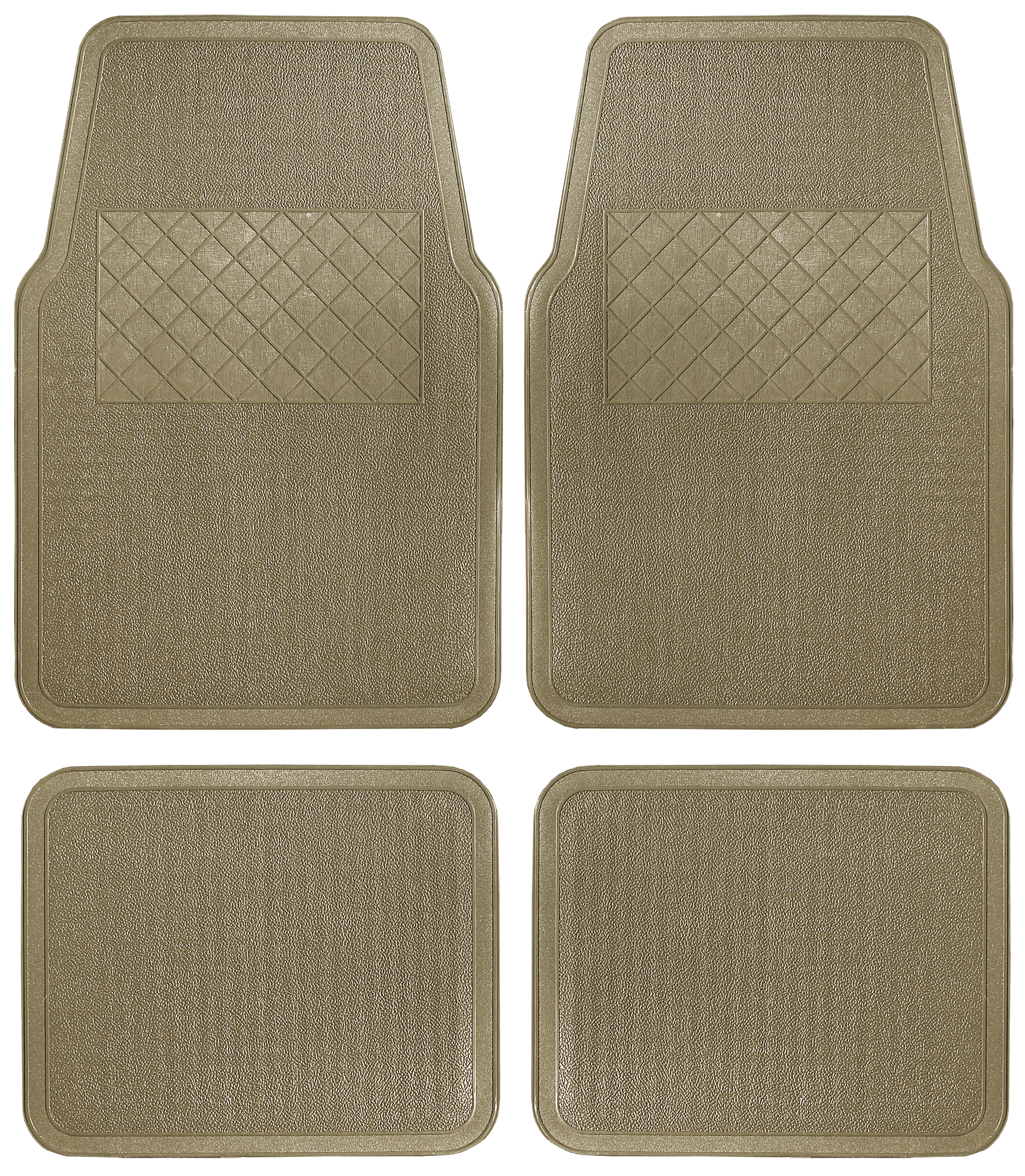 Auto Drive Automotive Floor Mat; 4pc Vinyl Set; 12054 Tan Walmart