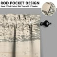 thumbnail image 3 of Gray Abstract Oil Painting Kitchen Curtains - Vintage Tier Cafe Curtains for Bathroom Living RV Rod Pocket Window Drapes 36 Inch 2 Panels Set 28"x36" Window Treatment Tiers, 3 of 4