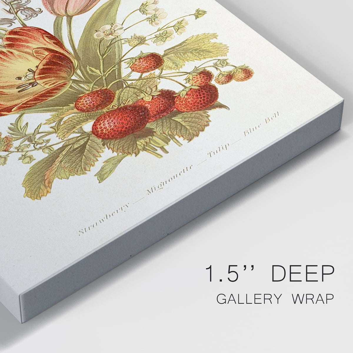Antique Floral Bouquet IV Premium Gallery Wrapped Canvas - Ready to Hang - 24 x 36 Each