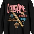 thumbnail image 2 of John Coltrane My Favorite Things Crew Neck Long Sleeve Adult Black Sweatshirt-XL, 2 of 3