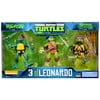 Teenage Mutant Ninja Turtles Nickelodeon Leonardo Evolution Action Figure 3-Pack