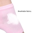 thumbnail image 4 of Cribun Moisturizing Heel Socks for Dry Cracked Heels, 2Pair, Gray&Pink, 4 of 7