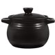 thumbnail image 1 of 2L Ceramic Casserole with Lid, Antique Style Black High-Temperature Stone Pot, Round Soup Pot for Stews & Soups, Microwave & Oven Safe, 1 of 5