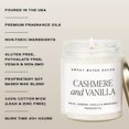 thumbnail image 2 of Cashmere and Vanilla Soy Candle - Jasmine, Soft Cashmere, Sandalwood, Vanilla Scented Spring Candle for Home - 9oz Clear Jar with Lid, 40+ Hour Burn Time, Made in The USA, 2 of 3