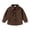 Coffee, variant on Toddler Boys Girls Corduroy Button Down Shacket with Collared Neck and Chest Pockets Casual Outerwear Top 3-4 Years Jacket for Little Kids