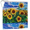 thumbnail image 2 of Sigee Landscape With Sunflowers for Waterproof Fabric Shower Curtain 72" W x 72" H for Bathroom Shower Curtain, 2 of 5