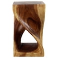 thumbnail image 5 of Home Square 20x12" Traditional Wood Twist End Table in Walnut - Set of 2, 5 of 9