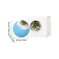 thumbnail image 2 of Bubble Bath Toys, 4 in Round, Wubble Bubble Ball, Dried Botanical Topping, Blue Christmas Ornaments, Holiday Gifting, 1 Pc, 2 of 8
