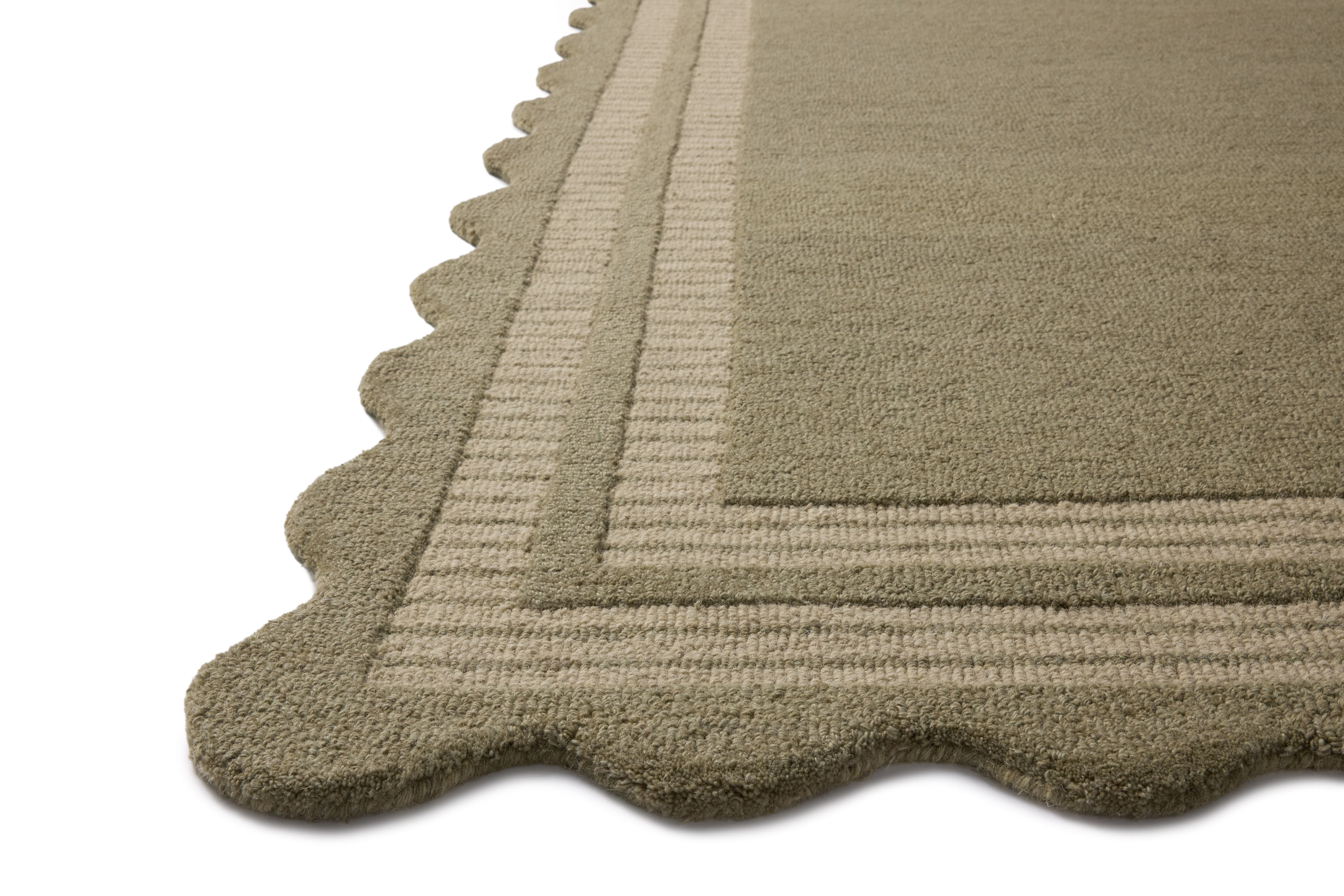 Chris Loves Julia x Loloi Scottie Olive / Pebble 7'-9" x 9'-9" Area Rug