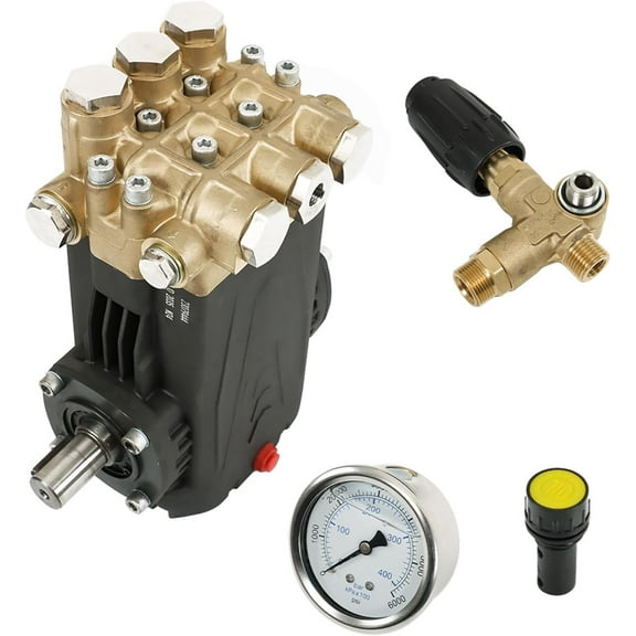 OTTULUR 5.6 GPM 3500 PSI Washer Pump 24MM Shaft for Cleaning Indoor and Outdoor Walls, Roads, etc