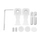 thumbnail image 1 of Kit de instalación de 10 pernos de anclaje para inodoro de pared, conectores de nailon con bloqueo para accesorios de baño, tornillos para asiento de inodoro y bisagras de repuesto, 1 of 8