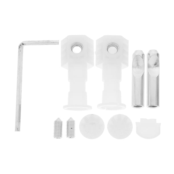 Kit de instalación de 10 pernos de anclaje para inodoro de pared, conectores de nailon con bloqueo para accesorios de baño, tornillos para asiento de inodoro y bisagras de repuesto