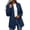 Navy, variant on Women's Lightweight Softshell Jacket Water Repellent Windbreaker Fleece Lined Hooded Full Zip 4 Way Stretch Breathable Running Hiking Jacket for Women 2026, Blue,S