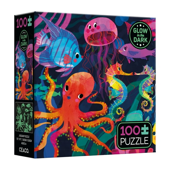Ceaco Underwater Glow (Ruth Burrows) 100 Piece Interlocking Jigsaw Puzzle