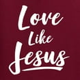 thumbnail image 5 of Wild Bobby Love Like Jesus Inspirational/Christian Men Long Sleeve Shirt, Maroon, XX-Large, 5 of 5