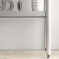 thumbnail image 4 of Garvee Stainless Steel Work Table with Backsplash, 48 x 24 x 34", 2 Tiers, Food Prep Worktable, Silver, 4 of 9